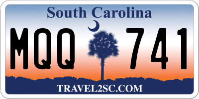 SC license plate MQQ741