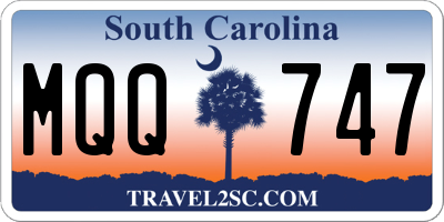 SC license plate MQQ747
