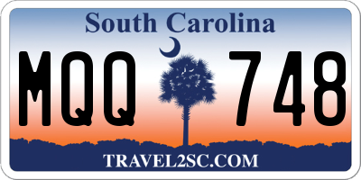 SC license plate MQQ748