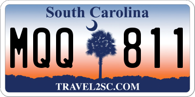 SC license plate MQQ811