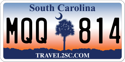 SC license plate MQQ814