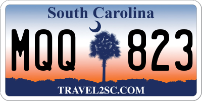 SC license plate MQQ823