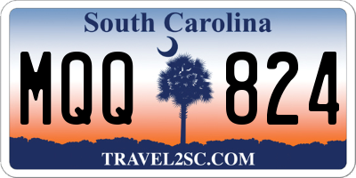 SC license plate MQQ824