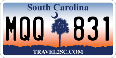SC license plate MQQ831