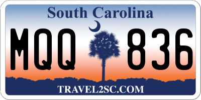 SC license plate MQQ836