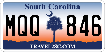 SC license plate MQQ846