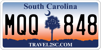 SC license plate MQQ848