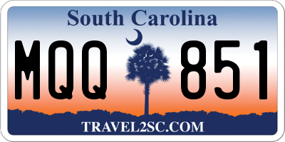 SC license plate MQQ851