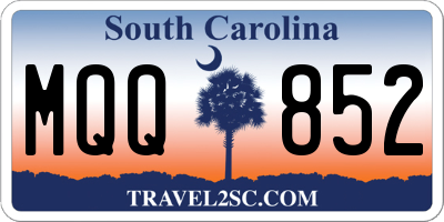 SC license plate MQQ852