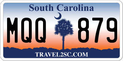 SC license plate MQQ879