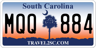 SC license plate MQQ884