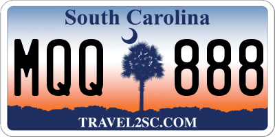 SC license plate MQQ888