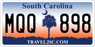 SC license plate MQQ898