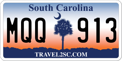 SC license plate MQQ913