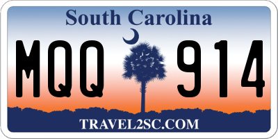 SC license plate MQQ914