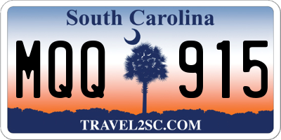 SC license plate MQQ915