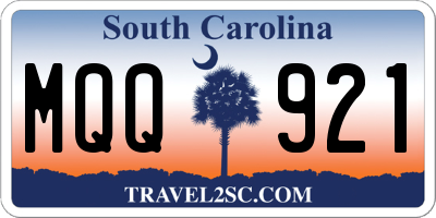 SC license plate MQQ921