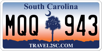 SC license plate MQQ943