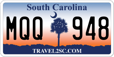 SC license plate MQQ948