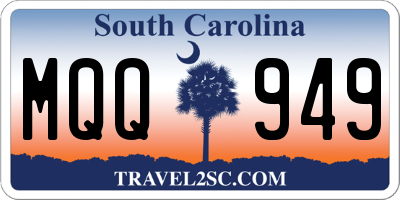 SC license plate MQQ949