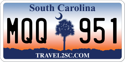 SC license plate MQQ951