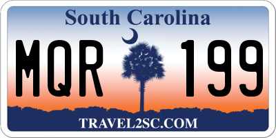 SC license plate MQR199
