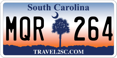 SC license plate MQR264