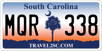 SC license plate MQR338