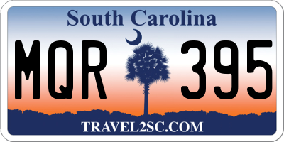 SC license plate MQR395