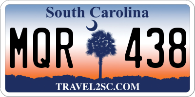 SC license plate MQR438