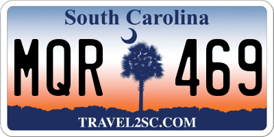 SC license plate MQR469