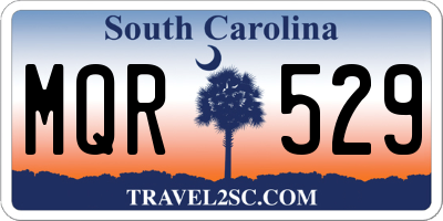 SC license plate MQR529