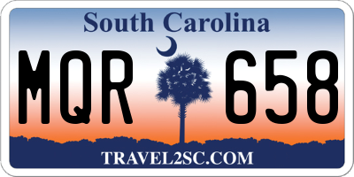 SC license plate MQR658