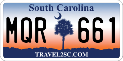 SC license plate MQR661