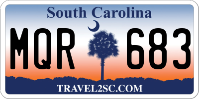 SC license plate MQR683