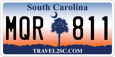 SC license plate MQR811