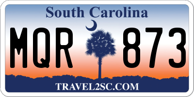 SC license plate MQR873