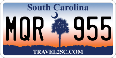 SC license plate MQR955