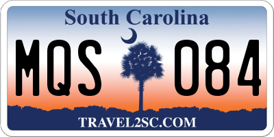 SC license plate MQS084