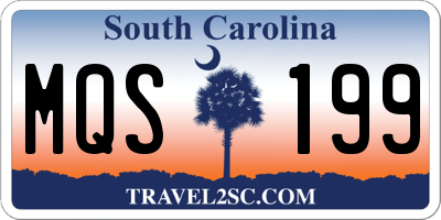 SC license plate MQS199