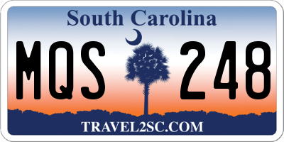 SC license plate MQS248