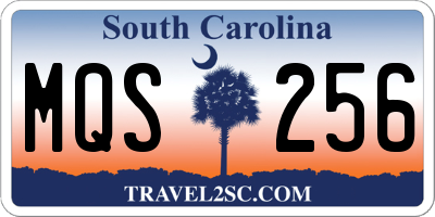 SC license plate MQS256