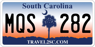 SC license plate MQS282