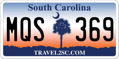 SC license plate MQS369