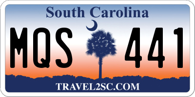 SC license plate MQS441