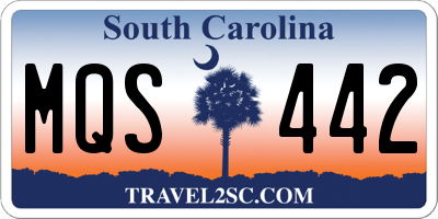 SC license plate MQS442