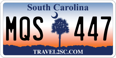 SC license plate MQS447