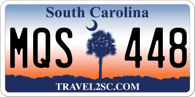 SC license plate MQS448