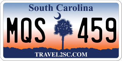 SC license plate MQS459
