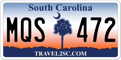 SC license plate MQS472